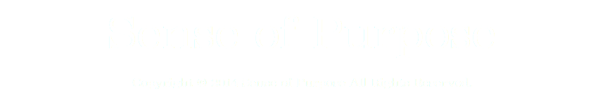 Sense of Purpose
Copyright (C) 2014 Sense of Purpose All Rights Reserved.